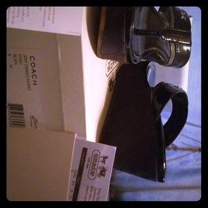 Wedge, thong toe sandals (Coach Jody)